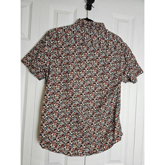 Denim & Flower Ricky Singh Button Up Shirt Men's Medium Black - Picture 2 of 5